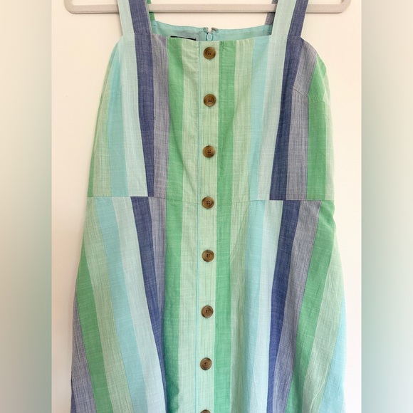 Talbots linen stripe dress - Picture 3 of 4